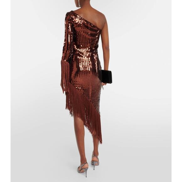 ❤️Taller Marmo One-Shoulder Sequin Embellishments Midi Dress❤️ - Picture 3 of 3